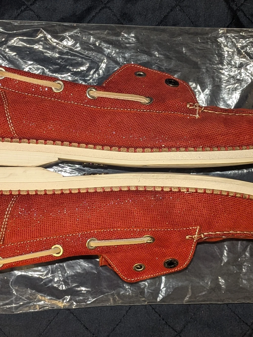 Jimmy Choo Red Men’s Slip-On Boat Shoes